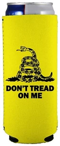 Bandera de Gadsden 12 oz. Slim Can Coolie; Don't Tread on Me - Imagen 1 de 3