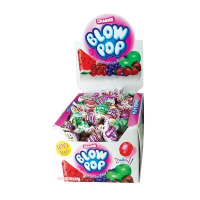 Charms Blow Pops, Assorted Flavors, 100-Count Box (8138) - Image 1 of 4