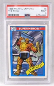 1990 Impel Marvel Universe #6 The Thing Fantastic Four PSA 9 Mint - Picture 1 of 3