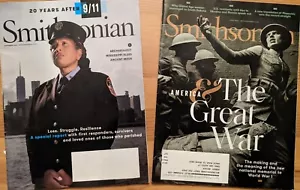 Two Smithsonian Magazines 2021 20 9/11 Meaning And Making WWI National Memorial - Imagen 1 de 12