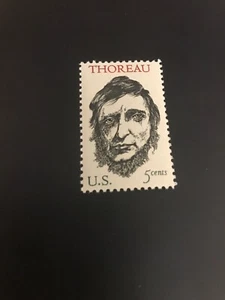 US Stamp Scott #1327 Henry David Thoreau 5c single MNH 1967 - Picture 1 of 2