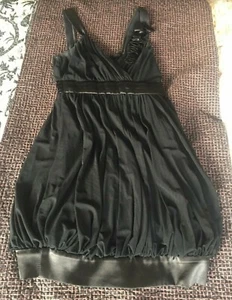 TULIPS WOMEN'S BLACK COCKTAIL EVENING DRESS SIZE 2 SMALL - Picture 1 of 7