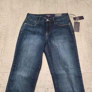NWT NYDJ Skinny Ankle Jeans Size 4 Blue Style# M95H62RK - Picture 1 of 16