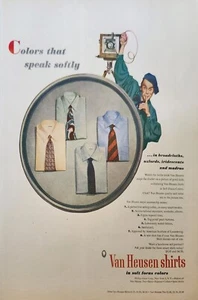 Camisas Van Heusen 1947 anuncios vintage colores que hablan suavemente - Imagen 1 de 1