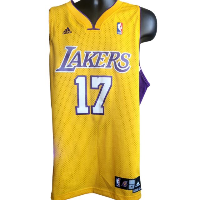 NBA Los Angeles Lakers Gold Replica Jersey Andrew Bynum #17, XX-Large :  : Fashion