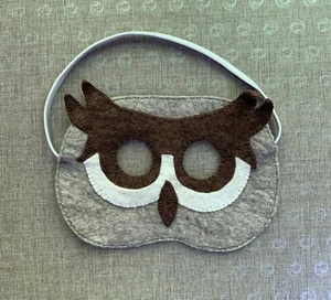 Mascarilla facial de búho hecha a mano para niños mongol - Imagen 1 de 2