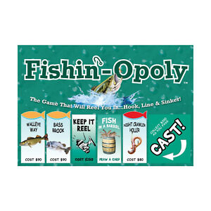 Late for the Sky Boardgame Fishin-Opoly (2019 Ed) Box SW