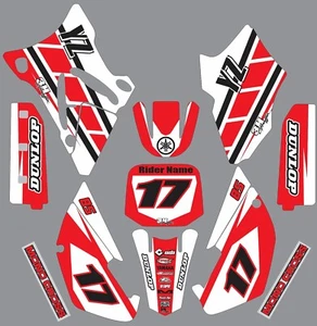 Old School decals for Yamaha YZ85 YZ 85 2002-2014 Red Retro graphics - Picture 1 of 1