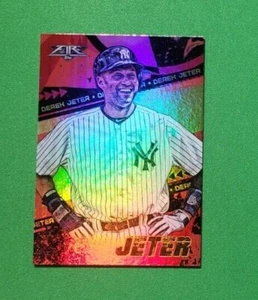 2022 Topps Fire - Derek Jeter Flame Red Foil #114 New York Yankees - Picture 1 of 2