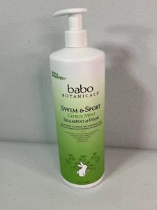 babo Botanicals Swim & Sport Citrus Mint Shampoo & Wash w/Pump. Exp 10/25. 32 Oz - Picture 1 of 7