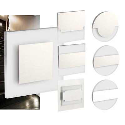 LED Stufenlicht Leuchten Treppenlicht Beleuchtung Wandeinbaustrahler Set 230V - Bild 1 von 4
