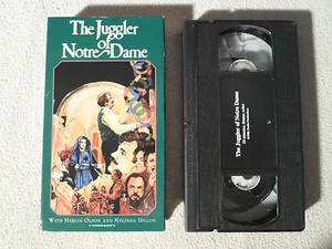 Tested ! The Juggler of Notre Dame VHS w/ *Merlin Olson* Barnaby Trick Christmas - Picture 1 of 6