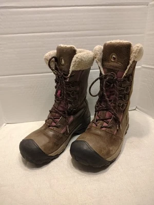 Botas de invierno KEEN Hoodoo para mujer impermeables aisladas cuero marrón talla # 7,5 EE. UU. Foto 1 de 4
