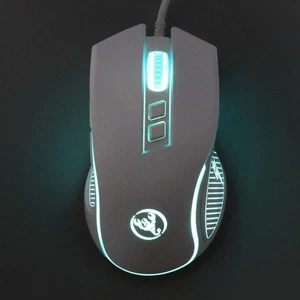 Mechanical Mouse Colorful Shine Adjustable 3600dpi RGB Ergonomic Wired Game - Picture 1 of 23