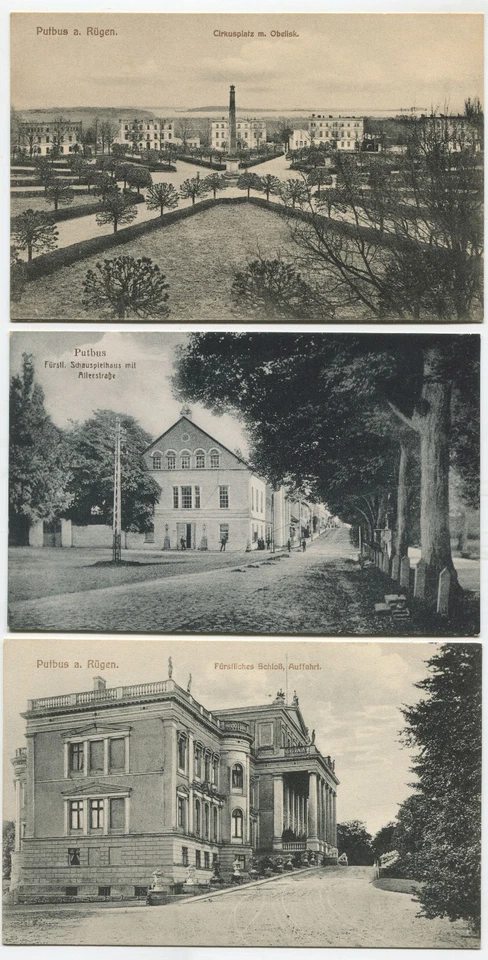 Putbus/Rügen, 5 ungebrauchte Ansichtskarten um 1910 - Bild 1 von 4
