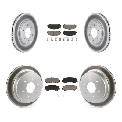 Premium Coated Brake Rotors Front Rear for Nissan TITAN 2017-2023 oe43 - Image 1 of 4