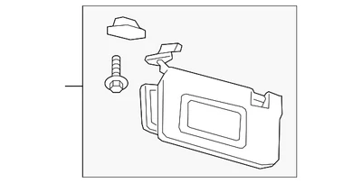 Genuine Ford Sun-Visor GD9Z-5404104-DA - Imagem 1 de 2