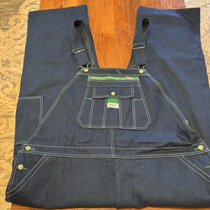 Mono de mezclilla Liberty para hombre talla 48x28 azul Jean babero carpintero ropa de trabajo mono - Imagen 1 de 7