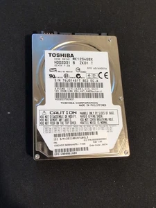 Toshiba HDD2D31 120GB Internal 5400RPM 2.5" (MK1234GSX) HDD - Picture 1 of 2