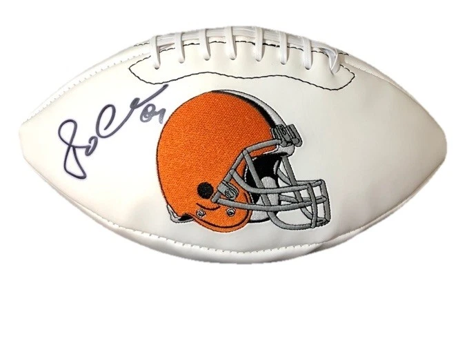JORDAN CAMERON AUTOGRAFADO ASSINADO CLEVELAND BROWNS PROPRIETÁRIO LOGOTIPO TAMANHO COMPLETO FUTEBOL - Imagem 1 de 1