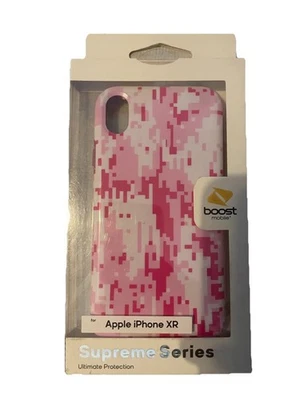 MagSafe Supreme Series iPhone XR Silicone Case - Pink/White Camouflage - Image 1 of 2