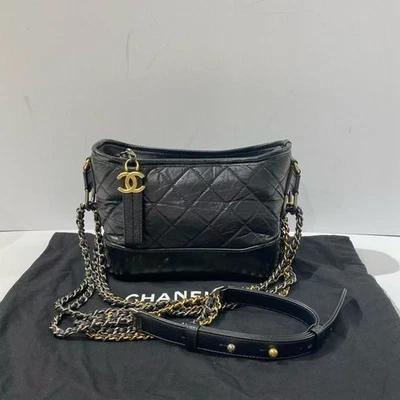 Chanel small black gold buckle wandering bag chain bag shoulder crossbody bag - Image 1 of 4