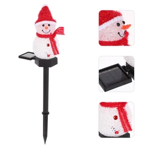 LED Snowman Light Landscape Lighting Solar Garden Lights for outside - Picture 1 of 12