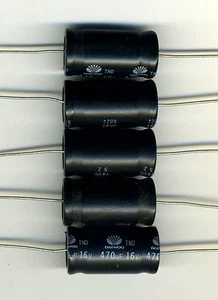 Batch Of 5 Capacitors Non Polarized 470 Μf - 16 V - Bild 1 von 1