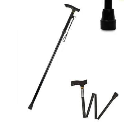 BASTONE ANZIANI PIEGHEVOLE DA PASSEGGIO PORTATILE REGOLABILE ESTENSIBILE SC0