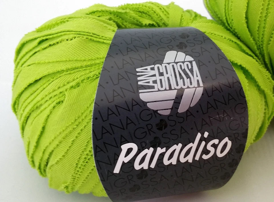 Lana Grossa Paradiso 50g Bändchengarn Fb 016 grün - Bild 1 von 1