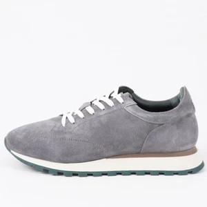 Pastori by di Bianco 'Lucius' Gray Calf Suede Sneakers US 11.5 Shoes NIB - Picture 1 of 11