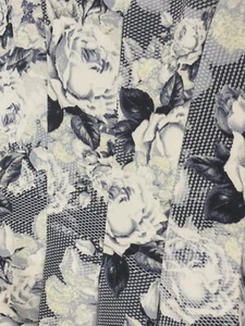 Tokito Womens Blue Multi Dress Roses Pleated Stretch Size 8 - Picture 1 of 4