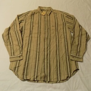 Guess Vintage Striped Button Up Shirt Size M Made In The USA - Picture 1 of 5