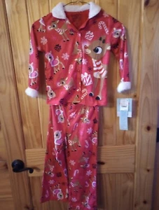 New Kids  Rudolph The Red Nose Reindeer PJs Size XS, Beautiful Winter ❄️ PJ's. - Picture 1 of 12