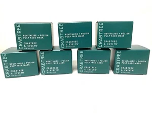 Crabtree & Evelyn Revitalise + Polish Pulp Travel Size Face Mask - LOT OF 7 - Picture 1 of 7