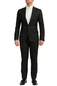 Dolce & Gabbana Men's "Sicilia" Black Wool Silk Two Button Suit US 38 IT 48 - Picture 1 of 13