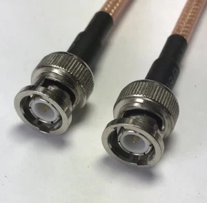 BNC Male to BNC Male Plug 3 feet RG142 RF 50 ohm Fast USA Ship - Picture 1 of 1