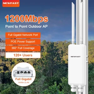 1200Mbps Outdoor Access Point 2.4G/5.8G Wireless Ap/Router Long Range Wifi Exten - Picture 1 of 12
