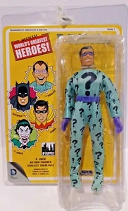 FIGURES TOY CO DC Comics WORLDS GREATEST HEROES The RIDDLER Mego Cloth Retro MOC - Picture 1 of 2
