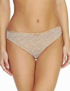 Freya Sassy Brief Knickers Panty 4465 Size Small Nude Lace Overlay (11) - Picture 1 of 3