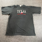 Vintage Texas Lone Star State Large Black Short Sleeve T-Shirt