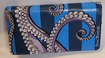 Shagwear Nautical Octopus Wallet Large Clutch Excellent Condition  - Image 1 of 4