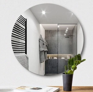 Espejo de pared redondo de 40 cm para baño dormitorio maquillaje tocador espejo circular Reino Unido - Imagen 1 de 6