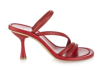 Auténticas Sandalias Loriblu Cuero Diseñador Italiano Rojo Nueva Colección Foto 1 de 4