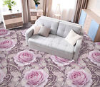 3D Purple Rose N1049 Floor WallPaper Murals Floor Print Decal UK Eve 2023