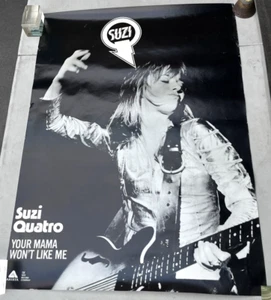 Poster promozionale vintage 1975 Suzi Q Quatro tua mamma non mi piacerà Arista 33x24" - Foto 1 di 12