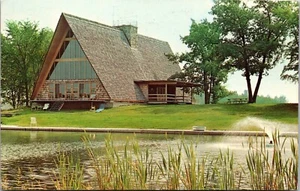 Vtg Shiocton Wisconsin K & S Game Farm Lodge 1960s View Postcard - Picture 1 of 2