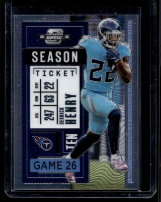 2020 Panini Contenders Optic Season Ticket Derrick Henry G22 Tennessee Titans - Image 1 of 2