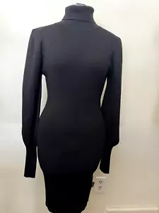 Bodycon Rollkragen Langarm Kleid Damen - Bild 1 von 9