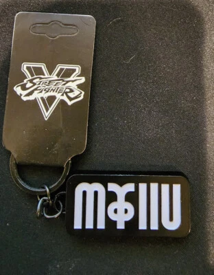 Street Fighter V (5) Ryu Logo Metal Keychain by Bioworld / Capcom - Image 1 of 2